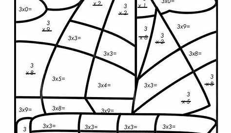 Basic Multiplication Coloring Worksheets Coloring Pages