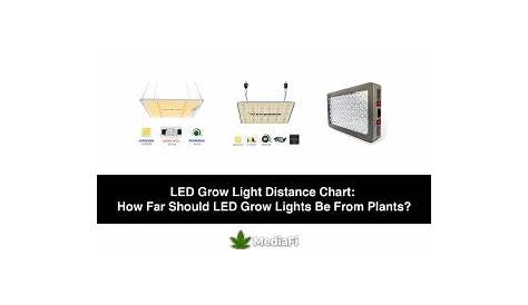 grow light distance chart seedlings
