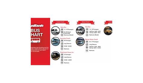 Charter Bus Pricing and Bus Types