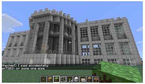 white house on minecraft