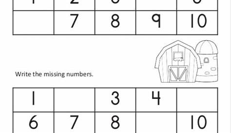 Missing Numbers 1-10 - Interactive worksheet in 2020 | Math literacy