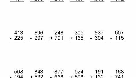 mixed number operations worksheet