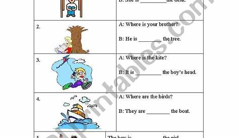 English worksheets: Prepositions (3-2)