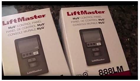Liftmaster MyQ Control Panel 888LM Review and Installation - YouTube