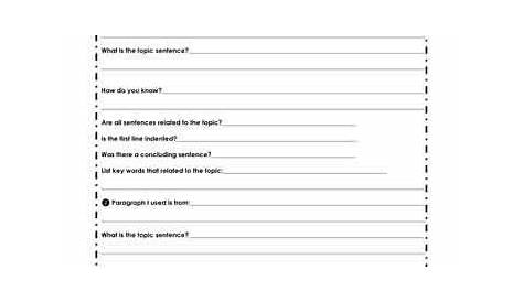20 4th Grade Paragraph Writing Worksheets | Desalas Template