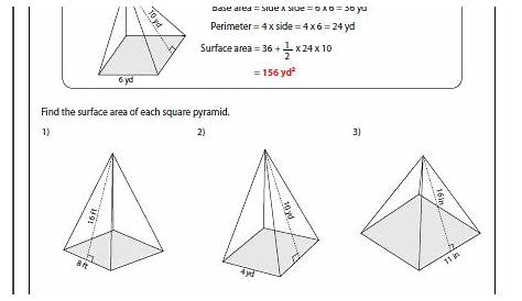 prisms and pyramids worksheets