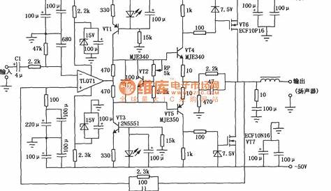 100W Mosfet Power Amplifier Circuit - Audio_Circuit - Circuit Diagram