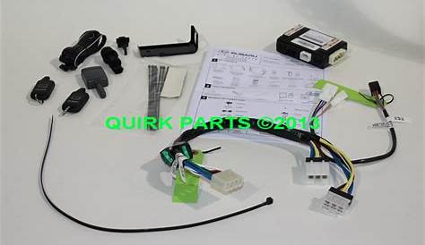 2013 Subaru OUTBACK & LEGACY REMOTE ENGINE STARTER Kit Subaru Genuine