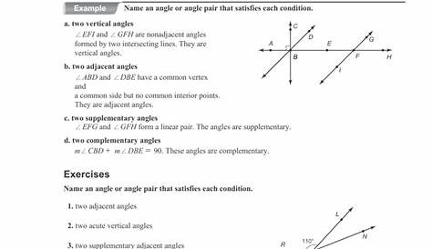 1-5 Angle Relationships Answer Key