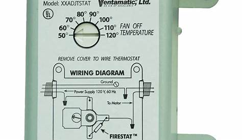 attic fan thermostat wiring