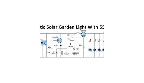 solar garden light circuit schematic