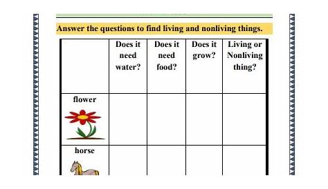science living and nonliving things