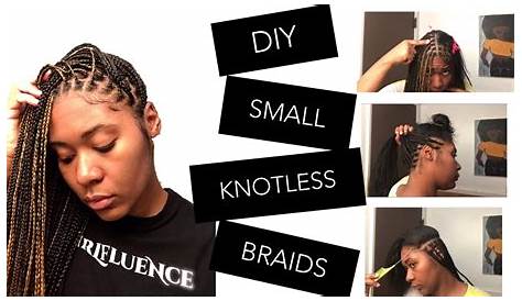 HOW TO: SMALL KNOTLESS BOX BRAIDS TUTORIAL | DETAILED PARTING | FLAT