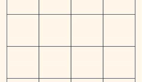 blank chart with 6 columns