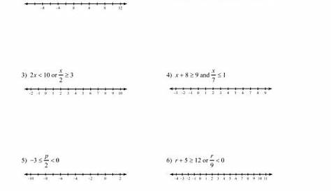 Solve And Graph The Inequalities Answer Key : Pound Inequalities