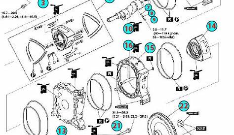 Mazda RX8 Renesis Engine Parts Diagram (13B-MSP)