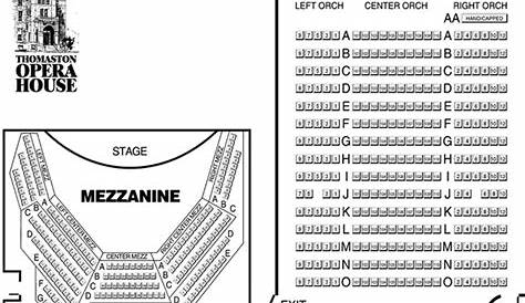 Landmark Community Theatre - Thomaston Opera House > About > Seating Chart