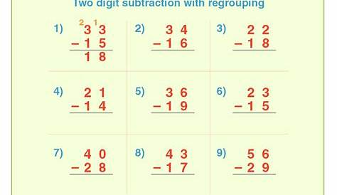 Free Subtraction With Regrouping Worksheets - Robert Armstrong's