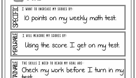 SMART Goals: Using Goal Setting Worksheets to Empower Students to Own