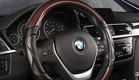 Carbon fiber Sport Genuine Leather Car Steering Wheel Cover Size M 38cm