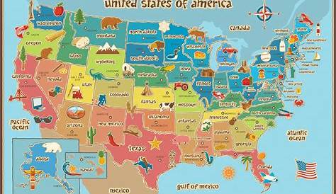 maps of usa for kids