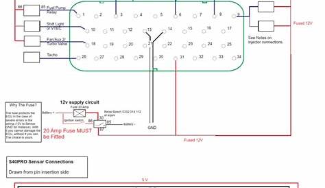 Wiring Layout For Dta Ecu | PDF | Fuel Injection | Amplifier