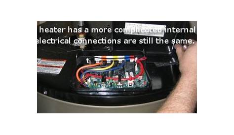 water heater plug wiring