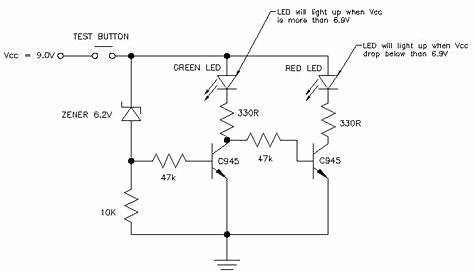 battery charging indicator circuit diagram