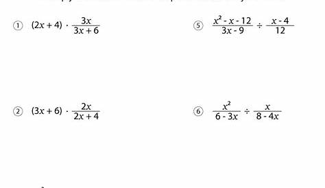 Multiplication and Division Worksheets with Answer Key