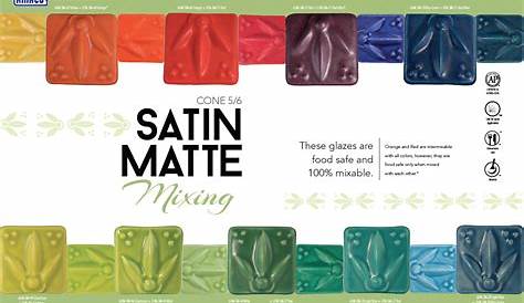 AMACO's MidFire Satin Matte Glazes are 100% Mixable! Ceramic Decor