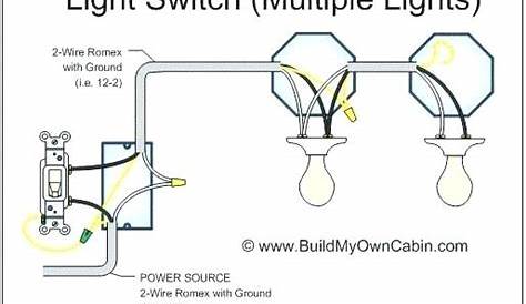 wiring diagram for 2 lights on 1 switch