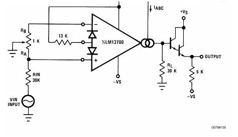 op amp - LM13700 VCA circuit - Electrical Engineering Stack Exchange