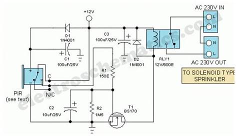 motion sensor security light circuit diagram