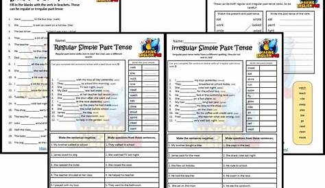Simple Past Tense Worksheets: Regular and IrregularMaking English Fun