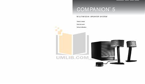 Download free pdf for Bose Companion 3 Series II Speaker manual