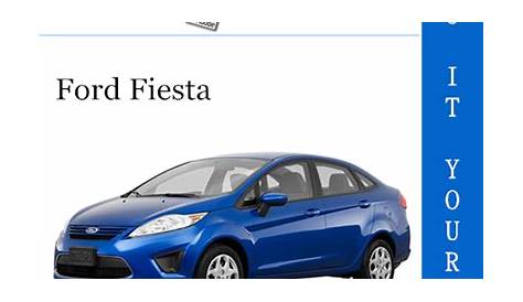 2011 Ford Fiesta Service Repair Manual – PDF Download