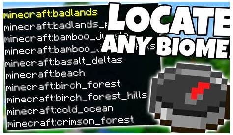 How to Use the LOCATE BIOME COMMAND! - Minecraft 1.16 Update - YouTube