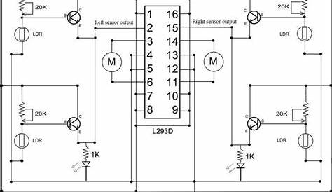Electronic Circuits Diagram: Sensor Robot Circuit