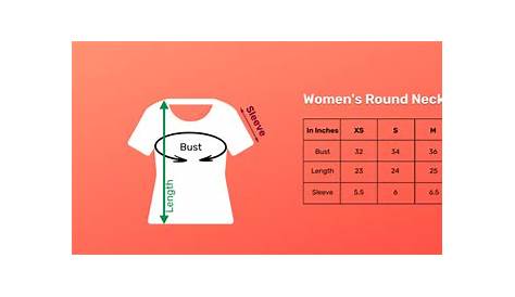 Guide to T Shirt Size Chart India (For Men and Women)