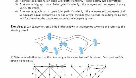 Solved Euler's Theorem. A connected graph has an Euler | Chegg.com