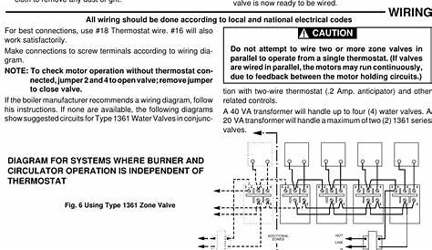 White Rodgers 1361 Zone Valve Wiring Diagram - Wiring Diagram