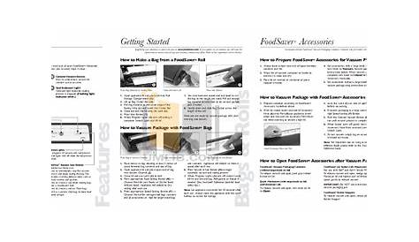 Download free pdf for Foodsaver V2830 Sealing System Other manual