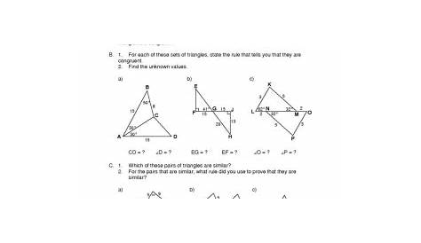 7 Best Images of Similar Triangles Worksheet - Similar Triangles and