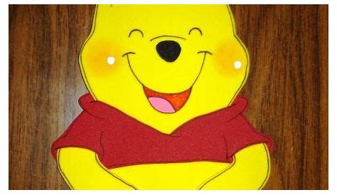 winnie pooh en goma eva | Pooh, Cumpleaños de tinkerbell, Manualidades