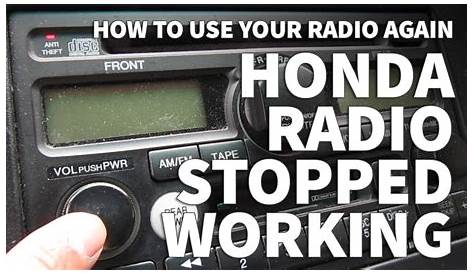 Honda Odyssey Radio Stopped Working – Anti Theft Light Still Blinking and Radio Won’t Turn On