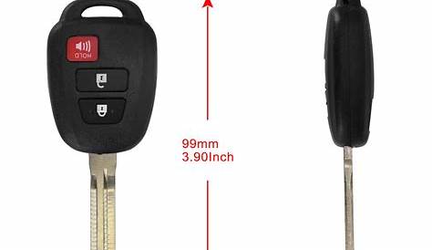 2 For 2013 2014 2015 2016 2017 Toyota RAV4 Remote Car Keyless Entry Key