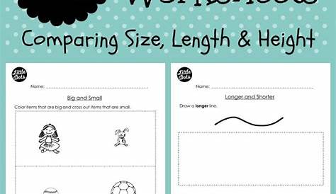 Math Worksheets For Kindergarten Measuring Length Free How — db-excel.com