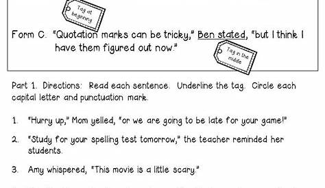 grade 3 commas in dates worksheet