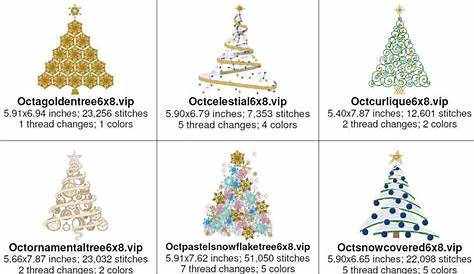 Oh Christmas Tree Set - 3 Sizes! - Products - SWAK Embroidery