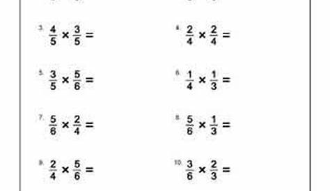 mixed fractions worksheet 6th grade